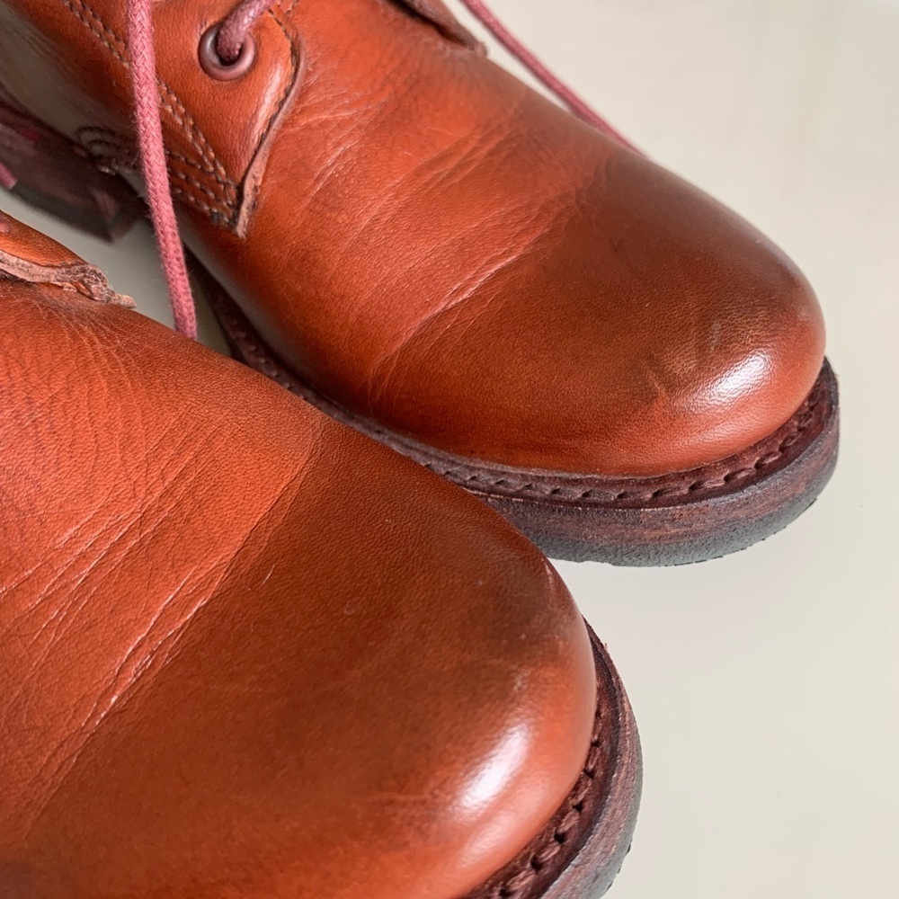 FRYE Veronica Combat Boot In Red Clay - Picture 14 of 16